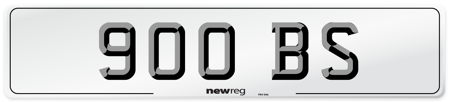 900 BS Number Plate from New Reg